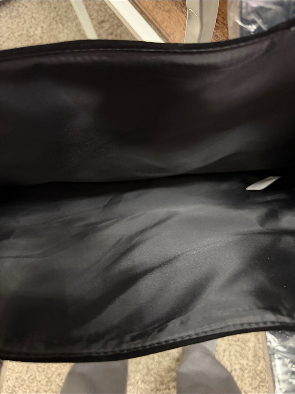 Jimmy Choo Black and Silver Messenger Tote - Picture 3 of 3